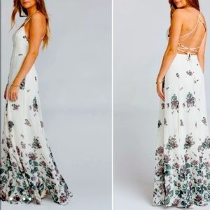 Show Me Your Mumu. Bridesmaid dress. Floor length. Adjustable straps.